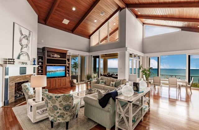 Breathtaking Ocean Views on Double Lot Beachfront Home