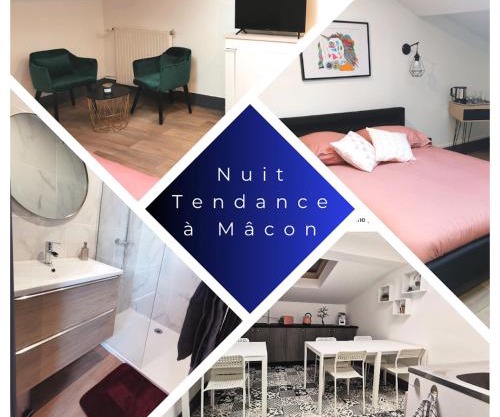 Nuit Tendance Mâcon - Chambre cosy centre ville E