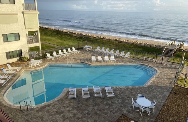 Ocean front condo on no drive beach at Chadham by the Sea