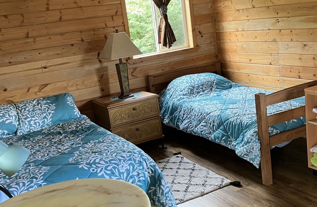 Ocean view! Pa’ani Ranch cabins in Mountain View Hawaii Cowboy Paniolo style