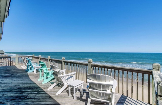 Oceanfront home in Buxton steps away from the ocean