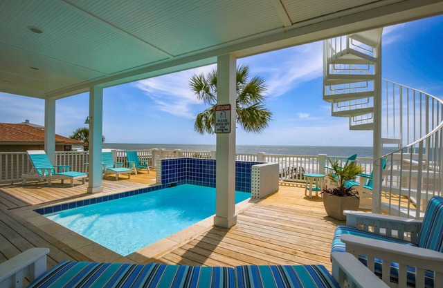 Oceanfront Home w/ Private Pool, Roof Deck, Porches & Game Room -- Incredible Ocean & Marsh Views