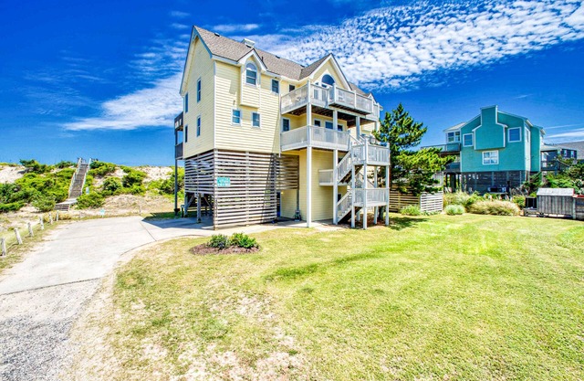 Oceanfront home with private pool, hot tub, sunrise view, & huge decks - dog-friendly
