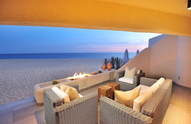 Oceanfront Terrasol Condo with Patio Fireplace