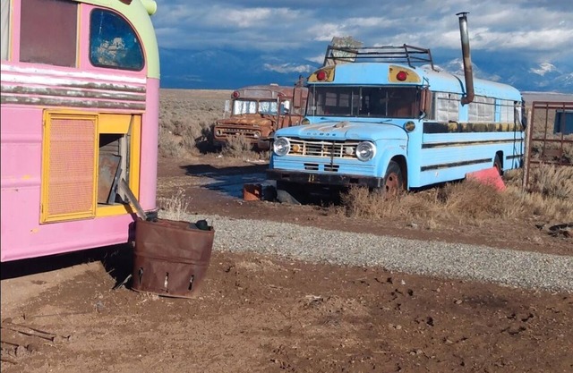 Taos Bus House, juste à l'ouest de la ville.