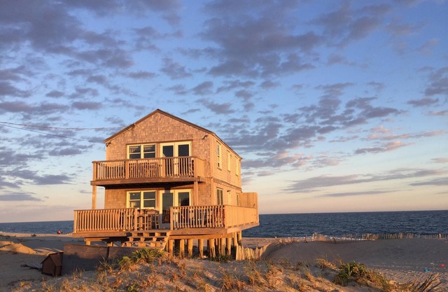 Directement sur la plage de Smith Point. Sunsets, océan et de la baie, pêche, Dentelures