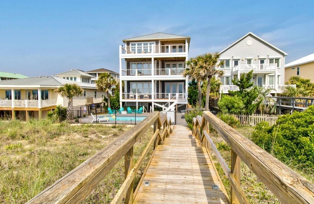 One Step Away - Oceanfront with Private Pool and Hot Tub - Elevator - Sleeps 28
