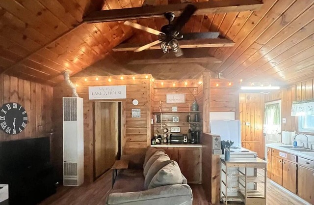 Only 500 feet from Higgins Lake with shared lake access and dock.
