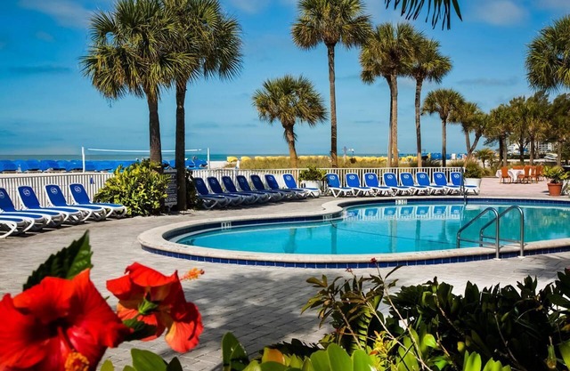 Onsite Pool, Resort View Hotel Room Balcony at Island Grand at TradeWinds