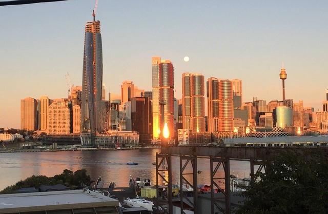 Sydney Central un mile. Vue fantastique sur la ville et le port de Balmain