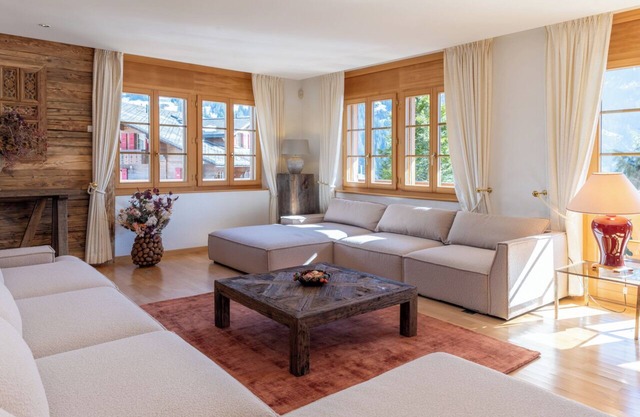 Luxury chalet with a view of the north face of the Eiger