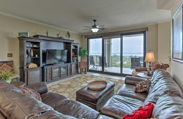 Ornate Resort Condo with Balcony, Pool, Water Views!