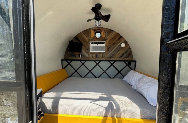 Our Tubes offer a camping experience for those that love the outdoors but also love a bed.