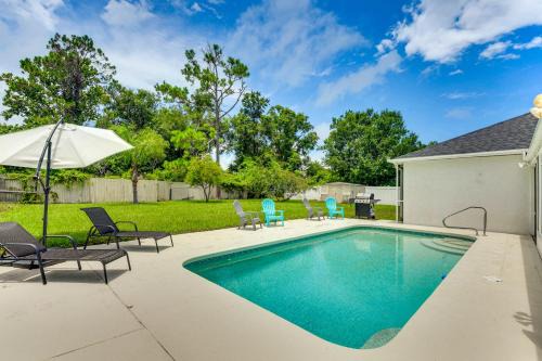 Palm Coast Comfort Family Home with Lanai, Big Yard