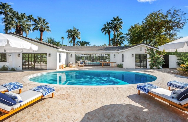 New Listing! Palm Springs Home with Private Pool, Hot Tub, Fireplace and Mountain Views!