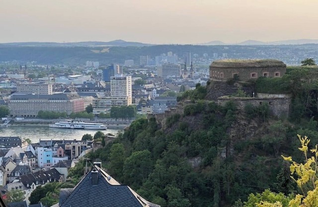Panoramic apartment with 65 sqm with fortress view from the Koblenz hilltop location