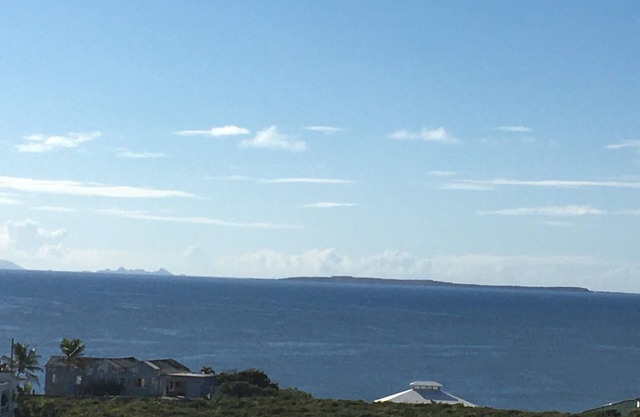 Vue panoramique des horizons bleus
