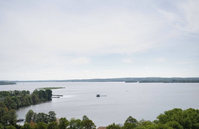 Panoramic view vacation apartment with balcony in Plön