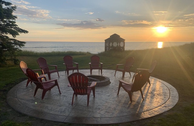Belle plage du lac Michigan