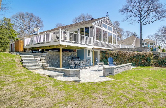 Patio + Pond View: Serene Cape Cod Escape