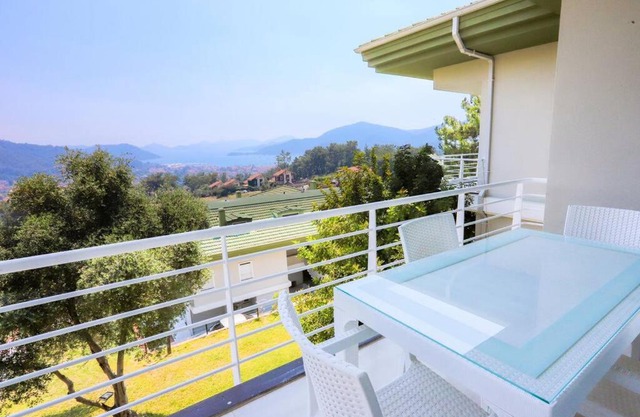 Peaceful Duplex with Splendid View & Shared Pool in Gocek