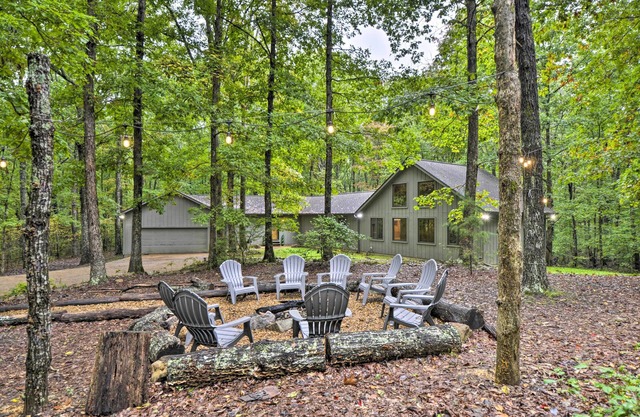 NEW! Peaceful & Secluded Home w/ Private Fire Pit!