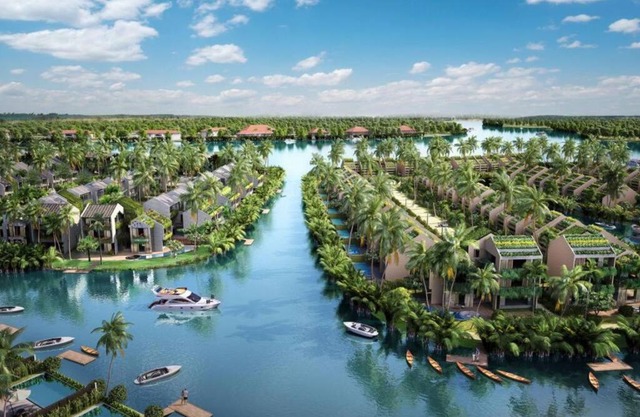 Peacefully 5 BR villa on quiet Hoi An river resort