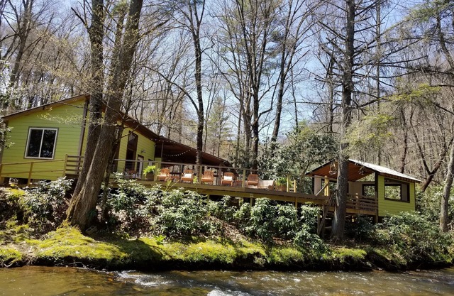 Pebble Creek 23acrs Retraite magique Laurel Fork Stream-Sleep 16 Mariages / Réunions