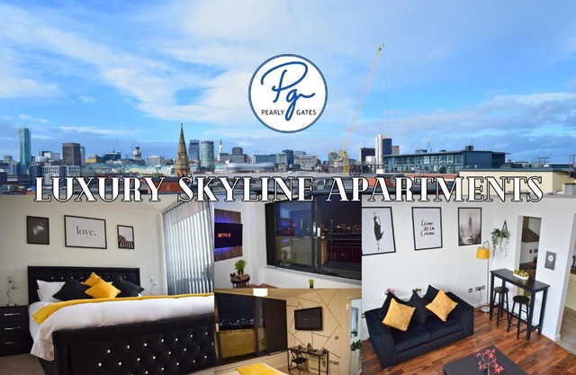 Penthouse - Amazing City Skyline Views - Balcony - FREE extra 2 hours - FREE Parking - Utilita Arena - Bullring Shopping - New St Station- Super King Size Bed
