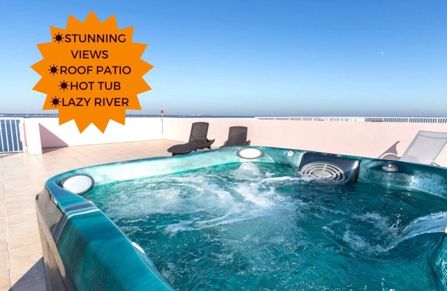 PENTHOUSE-bain à remous privé sur un immense patio sur le toit-2e terrasse couverte - Vues incroyables