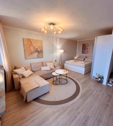 Penthouse studio apartment with terrace near Audi