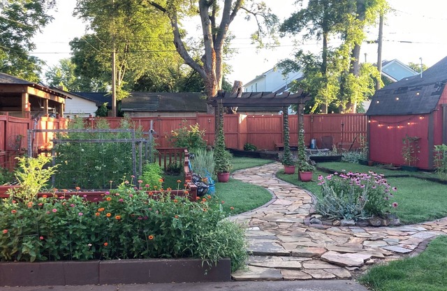 Bungalow coloré dans les nations