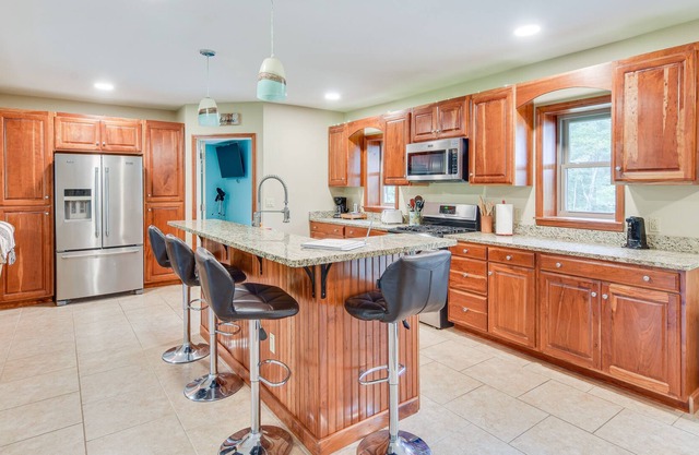 Pet-Friendly Pennsylvania Home - Pond, Deck & Bar!