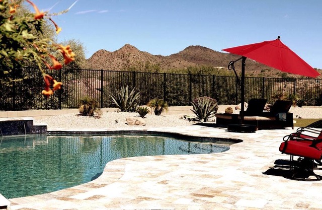 Phoenix Home with heated pool, desert views & hot tub