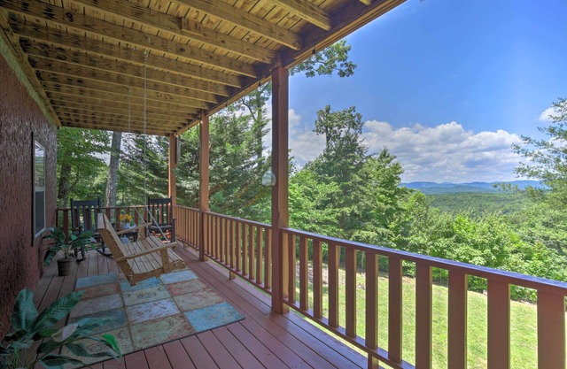 Picturesque Murphy Cabin w/ Fire Pit & Views!