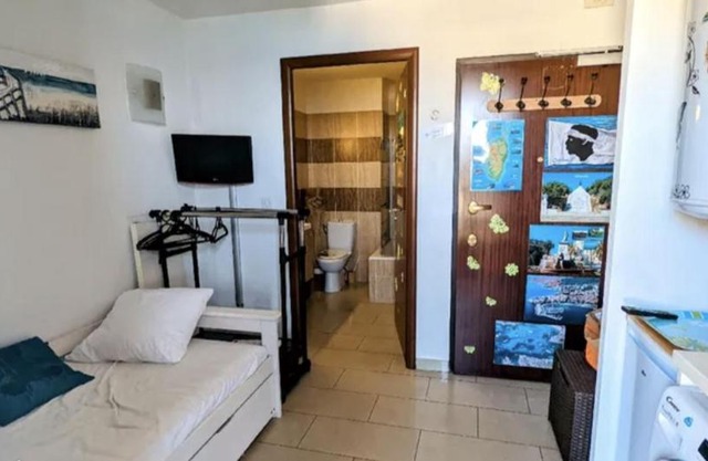 Pied dans l'eau vue îles sanguinaires t1 15+5m2 les calanques avec spa et piscine