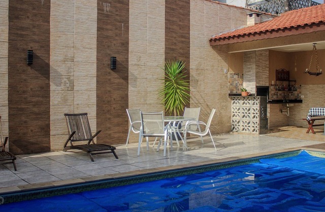 Piscina Aquecida, Ar Condicionado, Área Gourmet, Bilhar