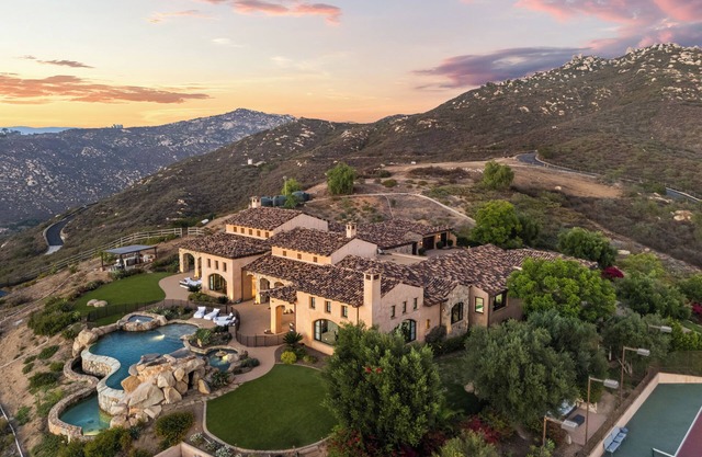 Pool, Theater, Pickleball + 360 Views Near Lake Poway | Sunset Point Estate