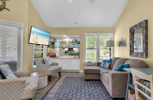 One Bedroom plus Loft, balcon donnant sur la fontaine, service de plage gratuit fourni saisonnièrement