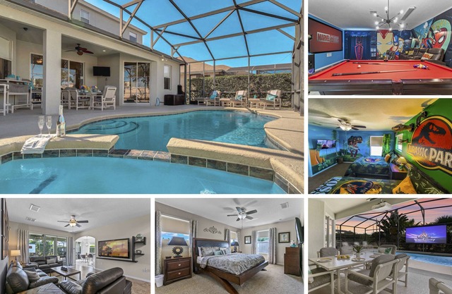 5 chambres ULTRA luxe Disney Pool Villa - NOUVEAU HOME THEATRE - 125 'écran - 5 étoiles
