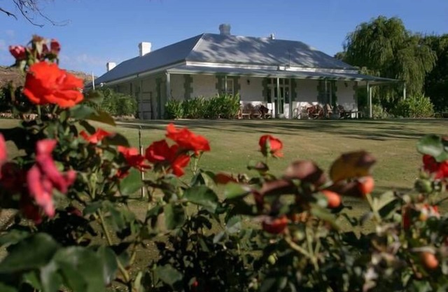 Portee a Murray River Outback Homestead. Une image de l'outback australien