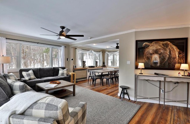 Premium 5 bedroom, pet friendly private home with hot tub 3 miles from the Skyship Bear
