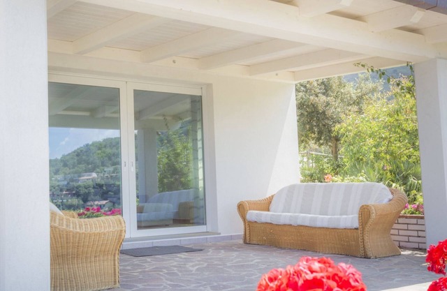 Prestigious Villa on the sandy beach named Biodola, with a stunning sea view, a private parking acce
