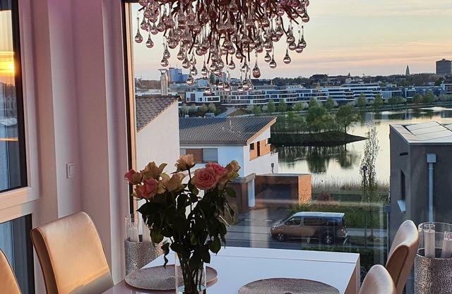 Private accommodation with roof terrace at Phönixsee