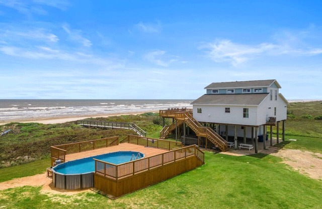 Secluded Beachfront Home with Ocean Views & Pool