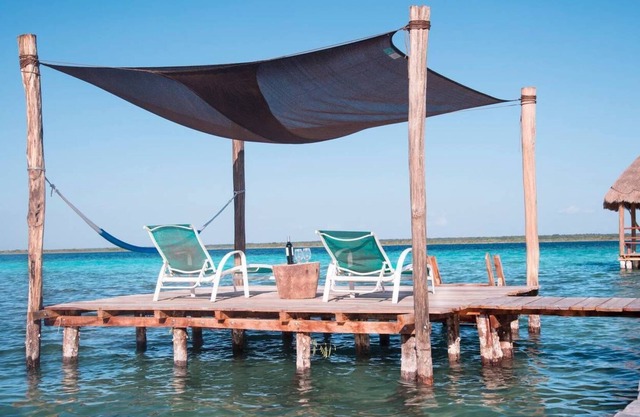 Bungalow Privé @ Bacalar Lagune 7 Couleurs