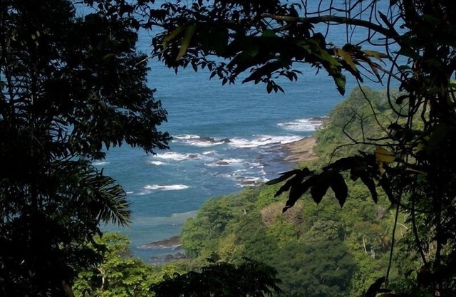 Cottage privée Niché dans la jungle, Au-dessus de la côte rocheuse.