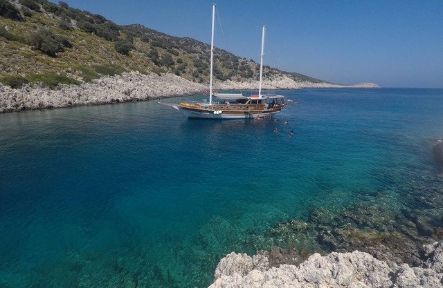 Croisière privée en équipage bleu à Kas-Kekova