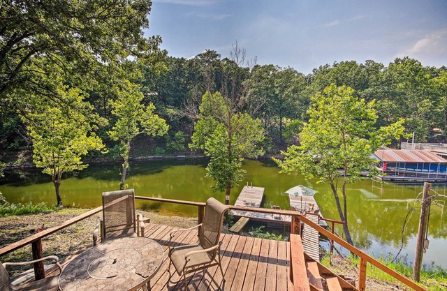 Private Fishing Dock: Grand Lake Home