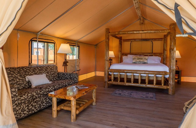 Private Glamping Tent village nestled in the heart of the Teton valley, Idaho.
